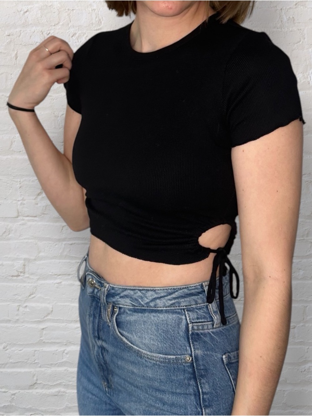 Forever 21 Black Crop Top